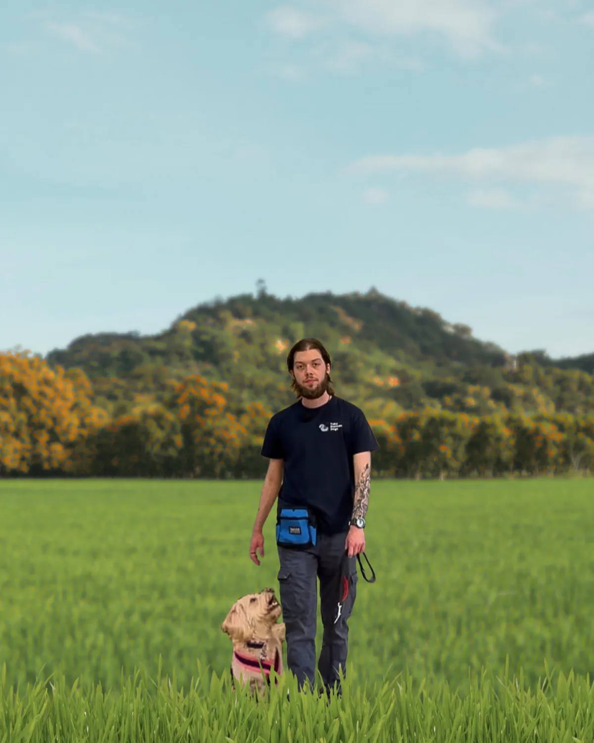 Professional warm portrait photo of the trainer