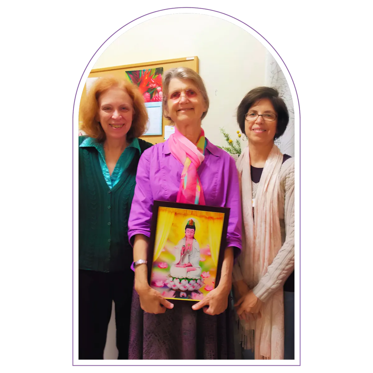 Participants celebrating together after a Tao healing gathering
