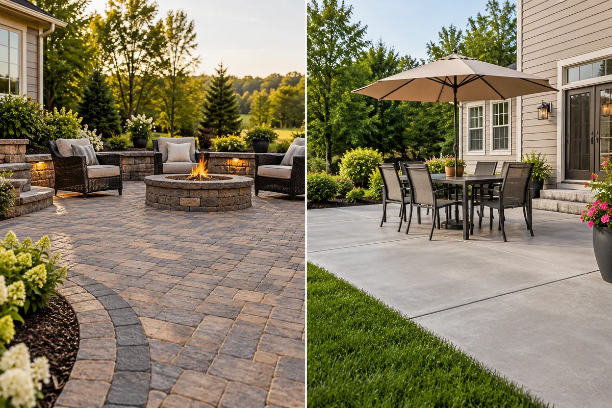 Paver Patio vs. Concrete Patio: Pros, Cons & Costs