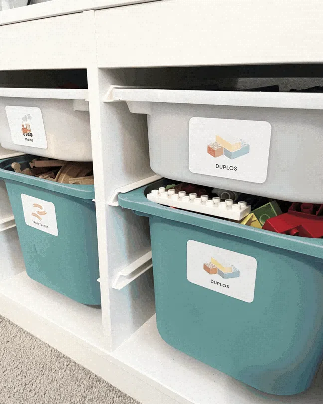 gif of home organizing examples from tidy crescent co