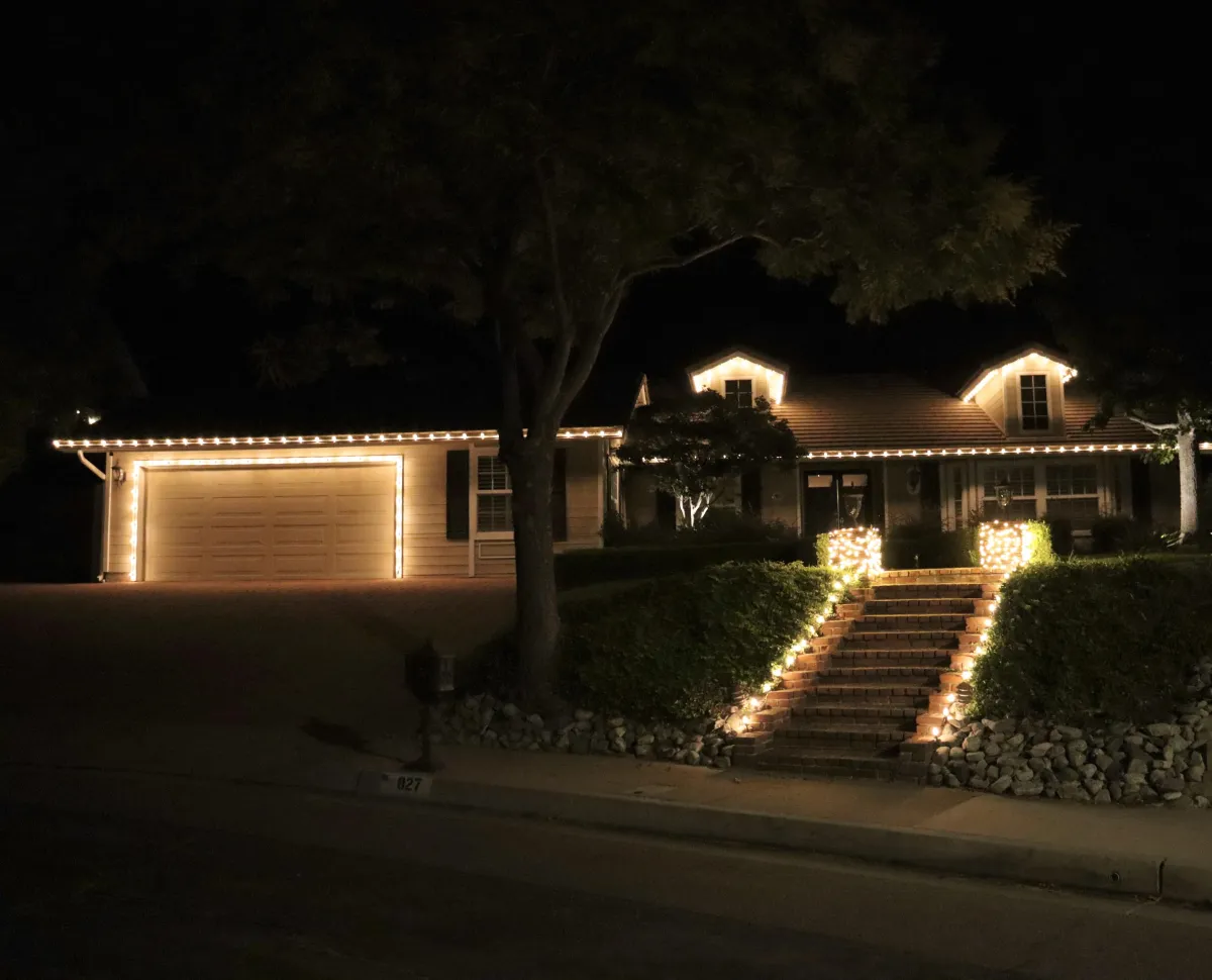 Another Christmas Light Installation job in Glendora, CA  