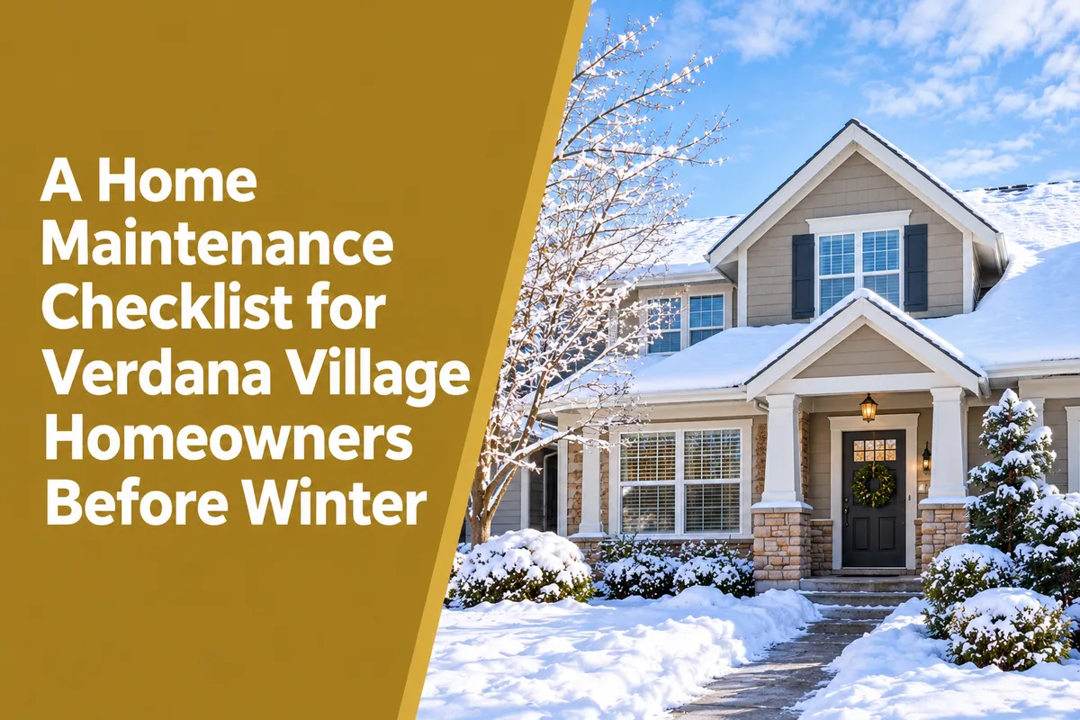 Home maintenance checklist for Verdana Village homeowners preparing for winter in Estero Florida