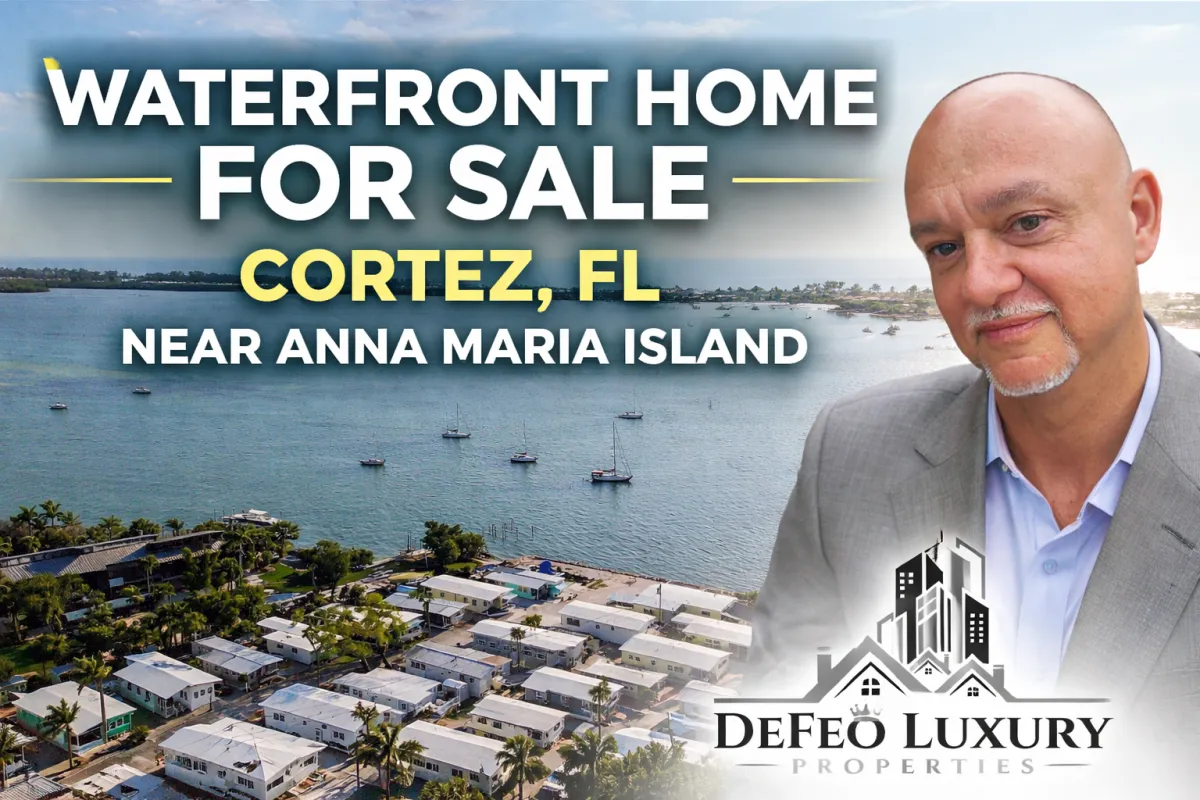 Waterfront Home for Sale in Cortez FL Near Anna Maria Island | 4375 Marina View Way