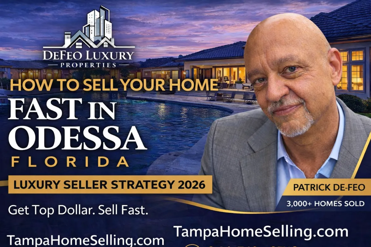 How to Sell Your Home Fast in Odessa, Florida (2026 Luxury Seller Strategy Guide)