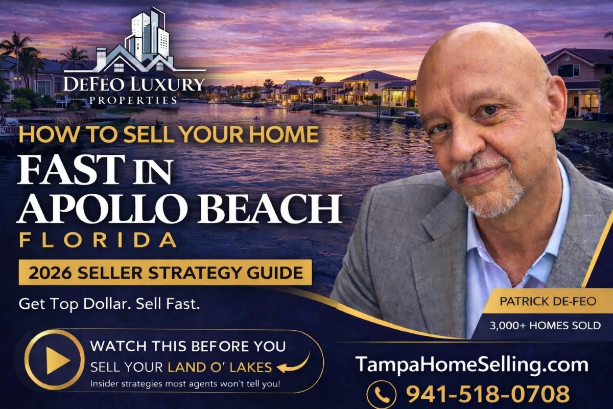 How to Sell Your Home Fast in Apollo Beach, Florida (2026 Waterfront Seller Strategy Guide)