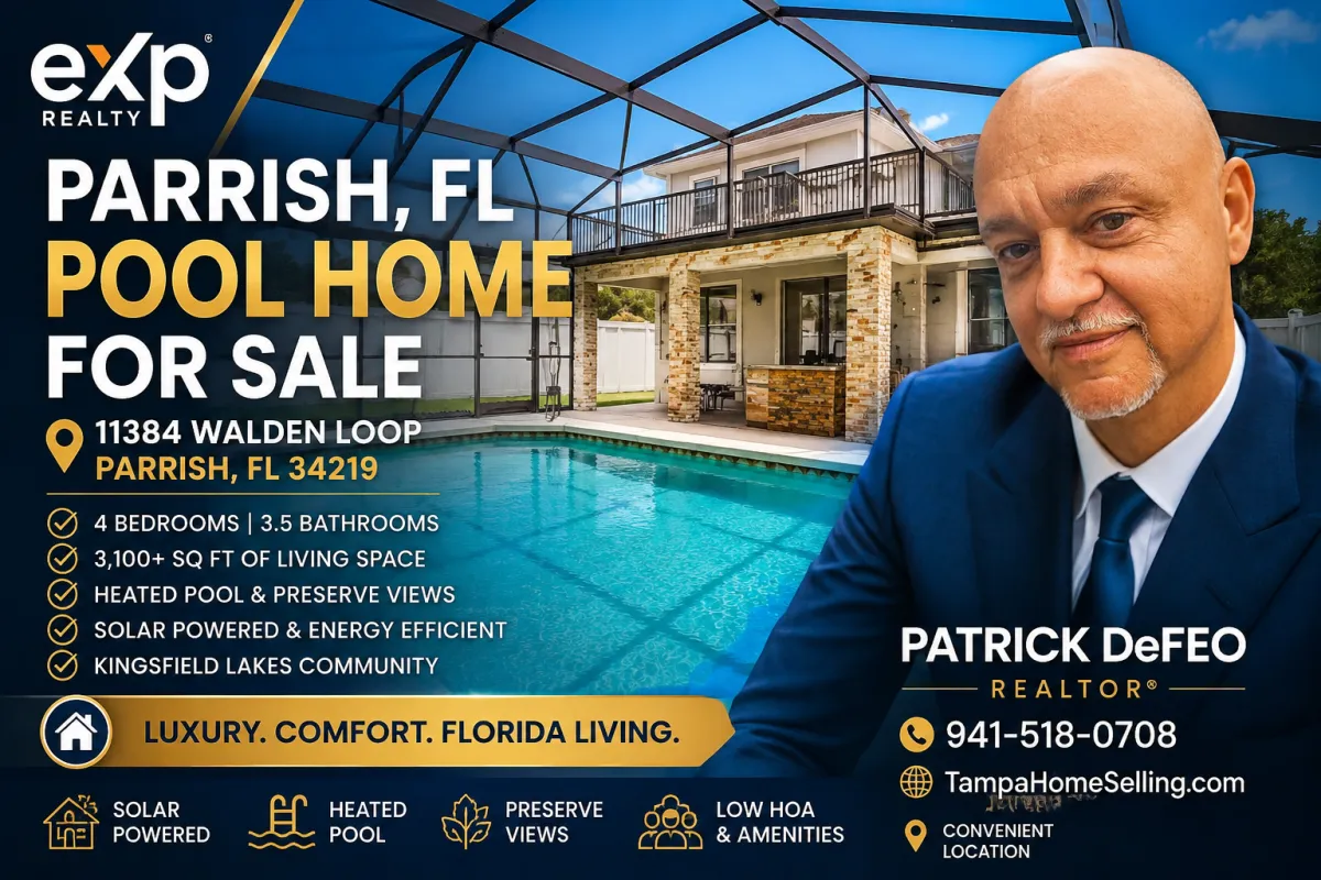 Stunning Pool Home for Sale in Parrish, FL – 11384 Walden Loop, Parrish, FL 34219