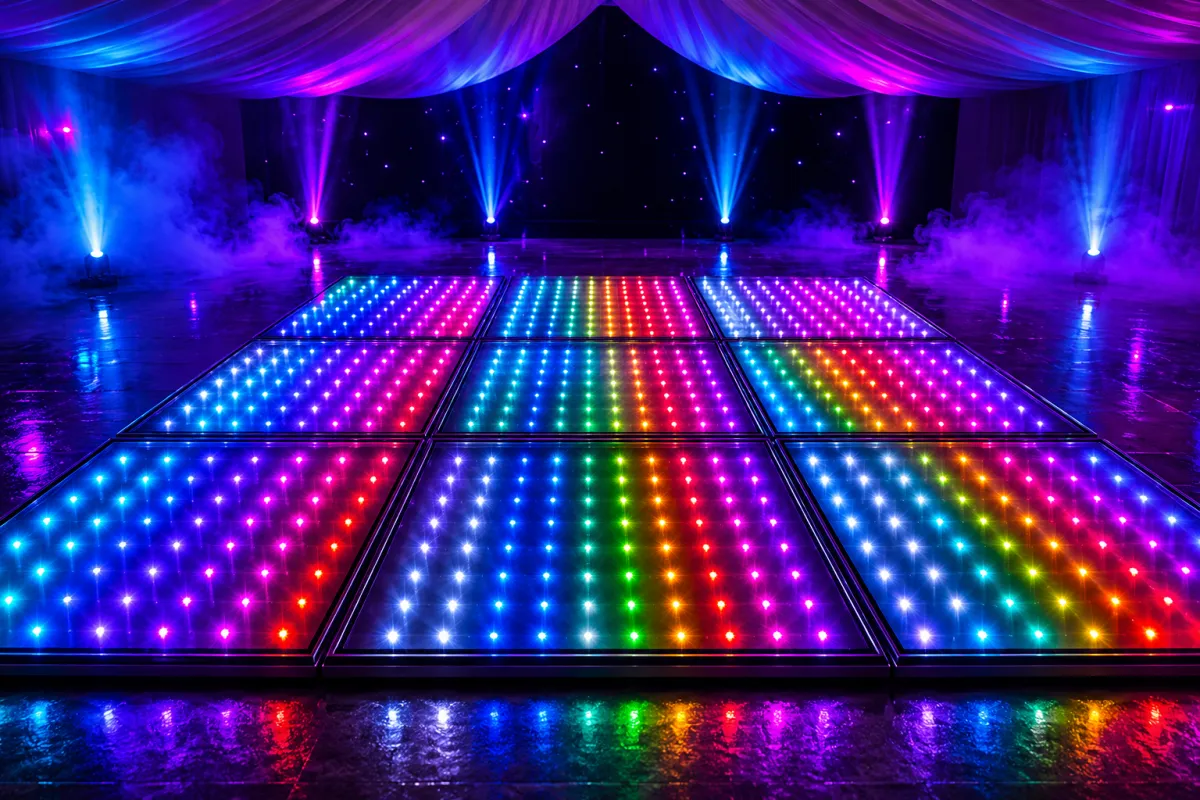 Pista LED para bailar en eventos premium