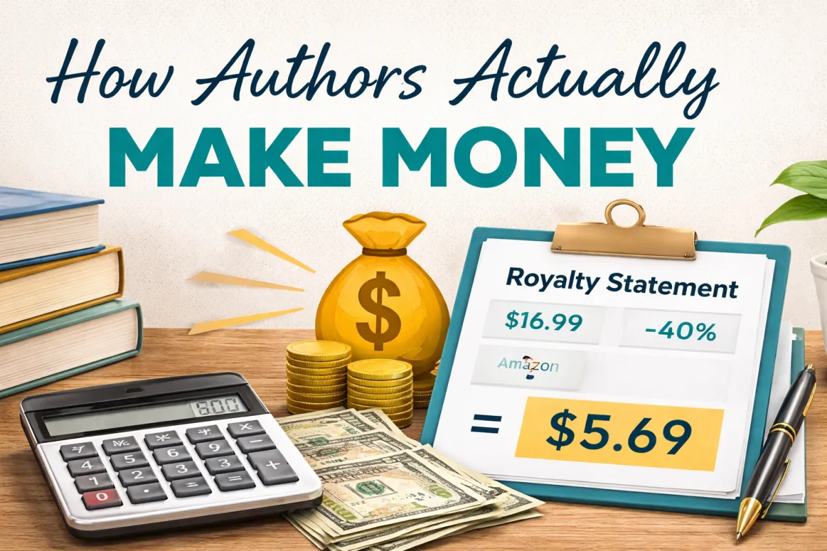 how authors make money book royalty example