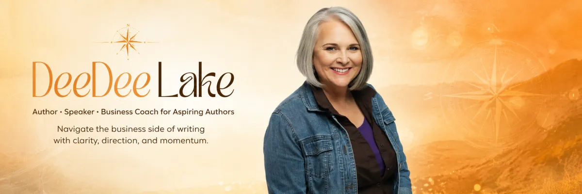 DeeDee Lake, author, speaker, and business coach for aspiring authors, helping writers navigate the business side of writing with clarity, direction, and momentum.