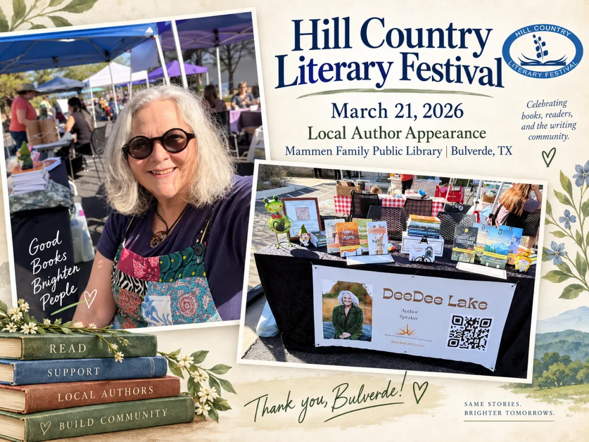 Hill Country Literary Festival: DeeDee Lake at Hill Country Literary Festival in Bulverde Texas