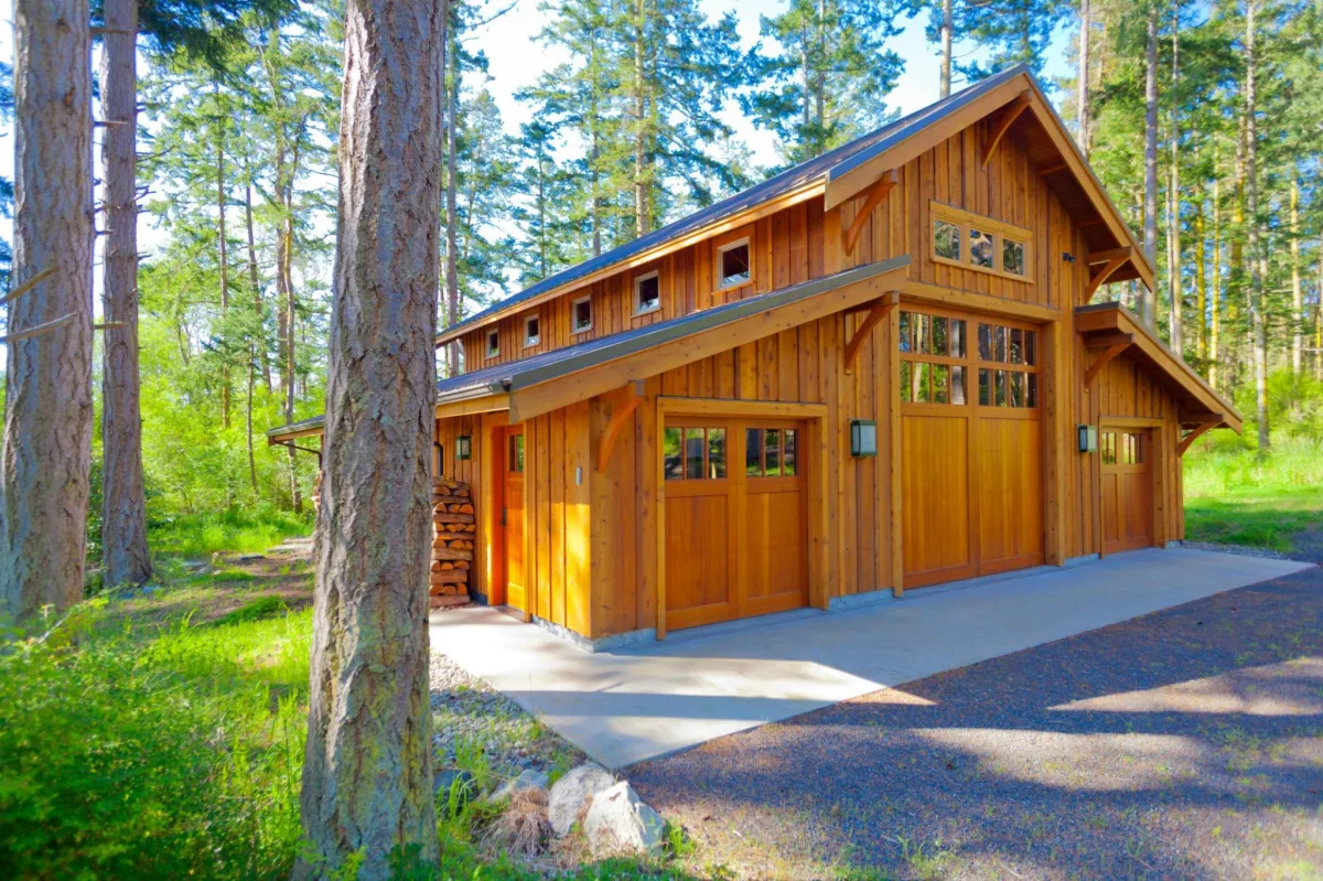 beautiful Tacoma home surrounded by evergreen trees