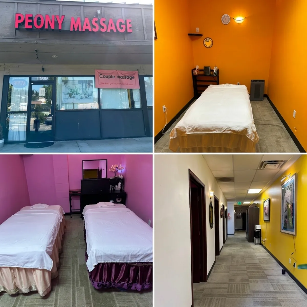 Clean and Private Massage Room at Peony Massage Kirkland