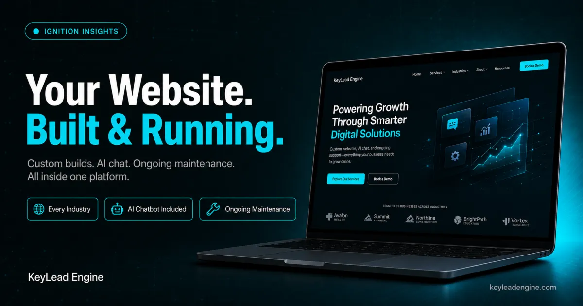 Your Website. Built, Connected, and Ready to Work.