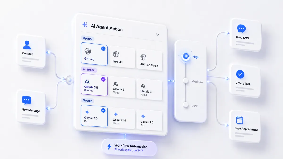 GoHighLevel AI Agent Action Now Supports Claude and Gemini: What Changed and How to Use It