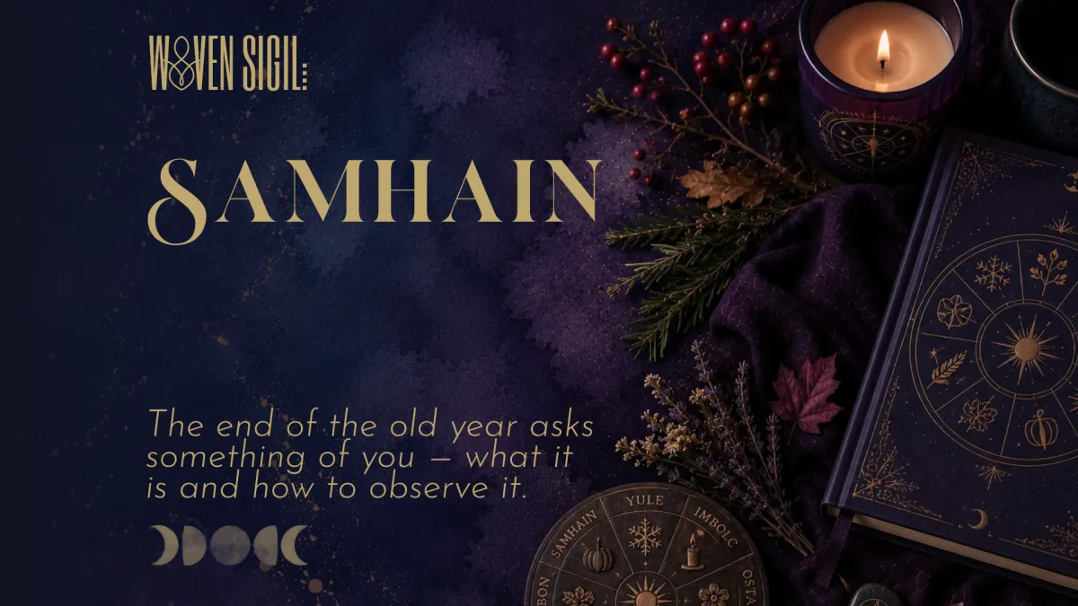 Blog post header image for blog post Samhain: What This Sabbat Actually Is and How to Approach It