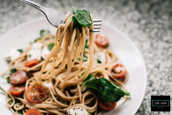 A simple pasta meal