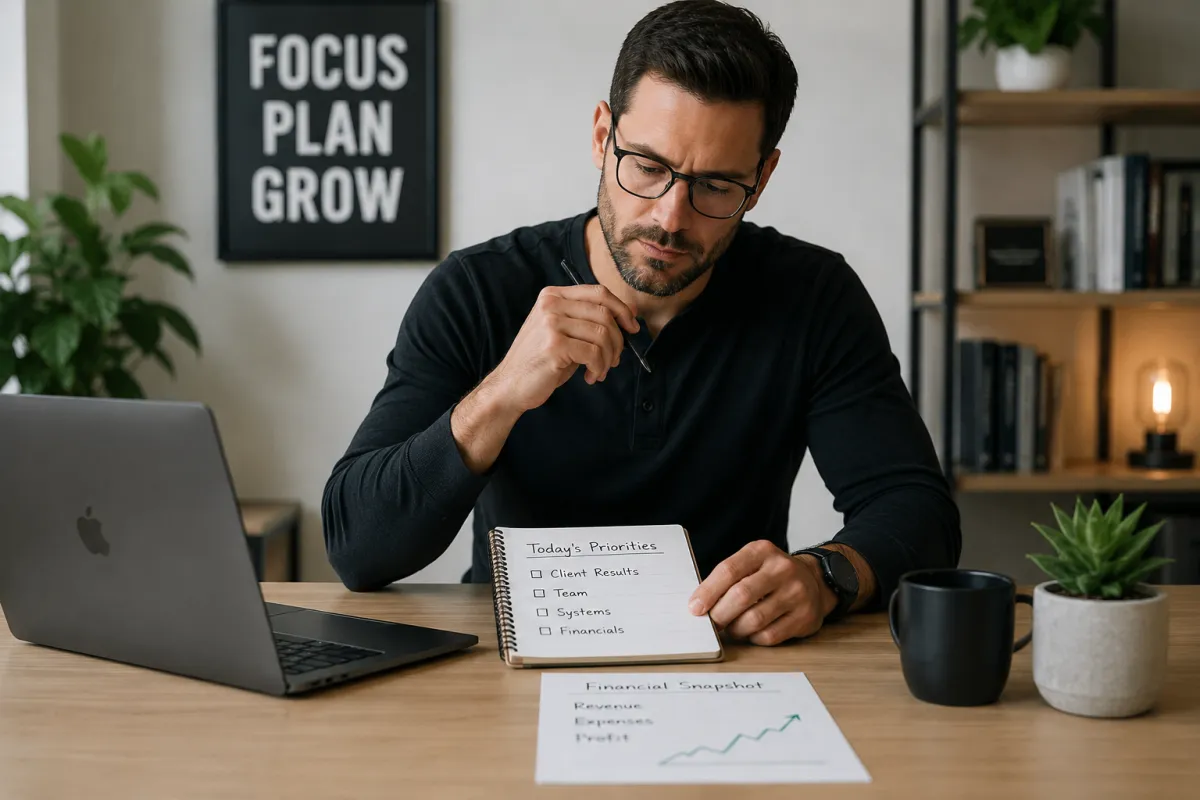 Focused planning in a modern workspace