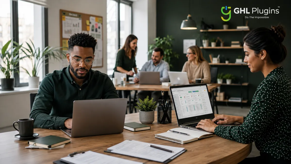 GoHighLevel Virtual Assistant managing CRM automation, workflows, funnels, and client operations to help a modern agency improve efficiency and gain a competitive advantage.