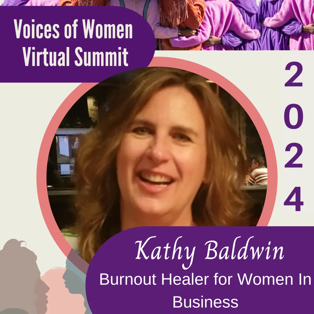 Image of Kathy Baldwin's appearance on Voices of Women Virtual Summit 2024