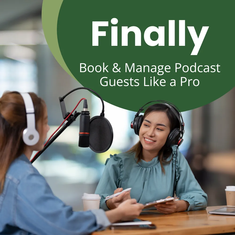 Podcast guest management system for solo creators