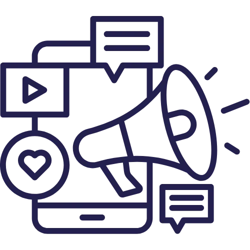 Social Media and Scheduling Icon