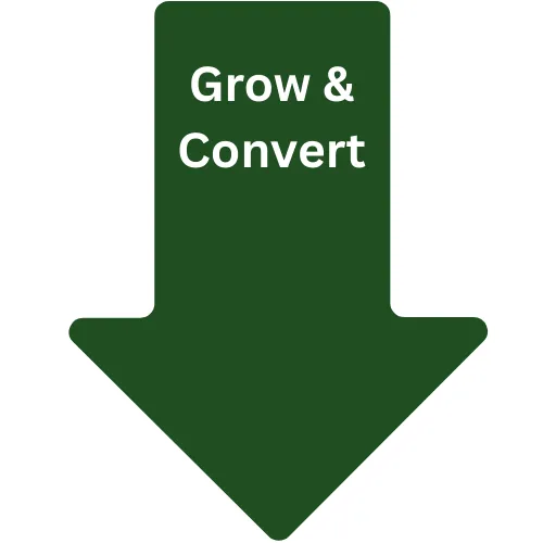 Next Steps Arrow Grow and Convert