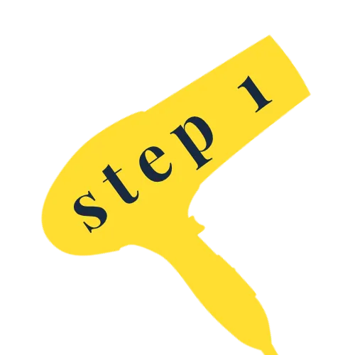 Step 1 Drybar