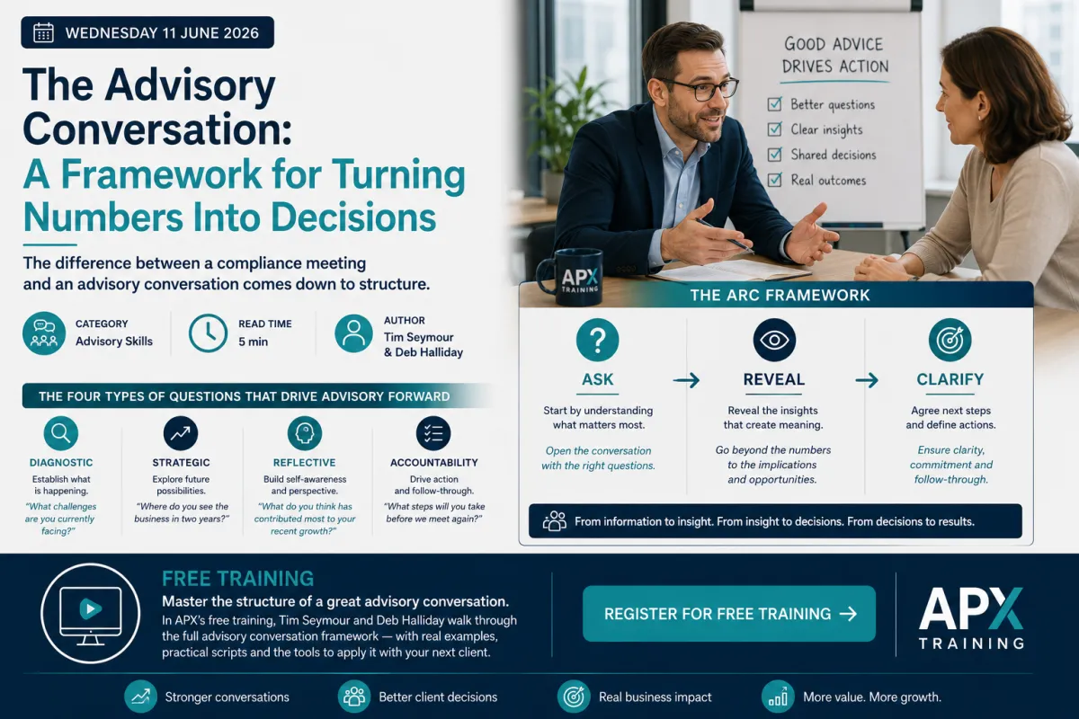 Advisory Conversation: A framework for turning numbers into decisions