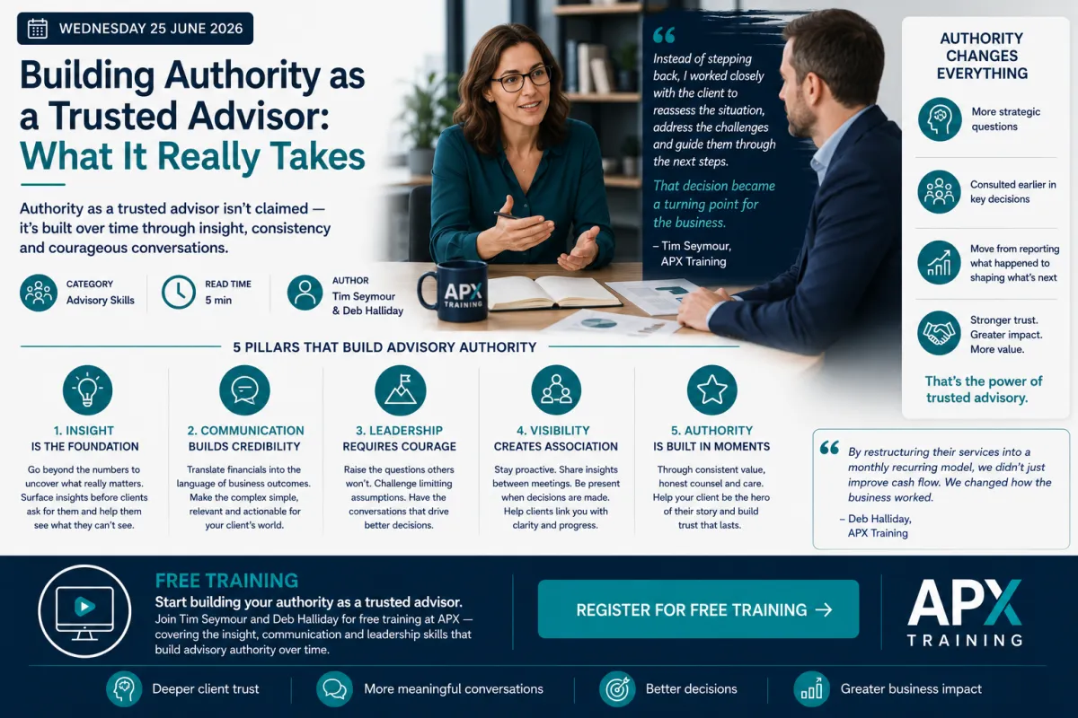 Building Authority as a Trusted Advisor