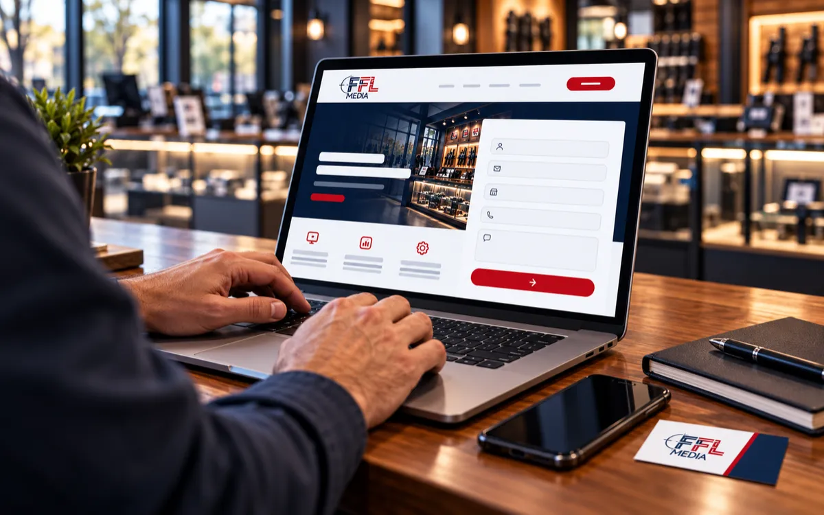 Tactical online business questionnaire preview on dark screen