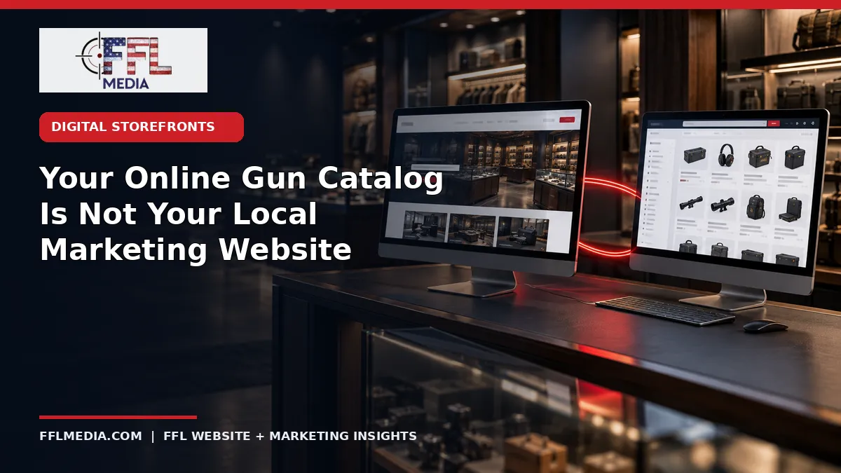 Your Online Gun Catalog Is Not Your Local Marketing Website