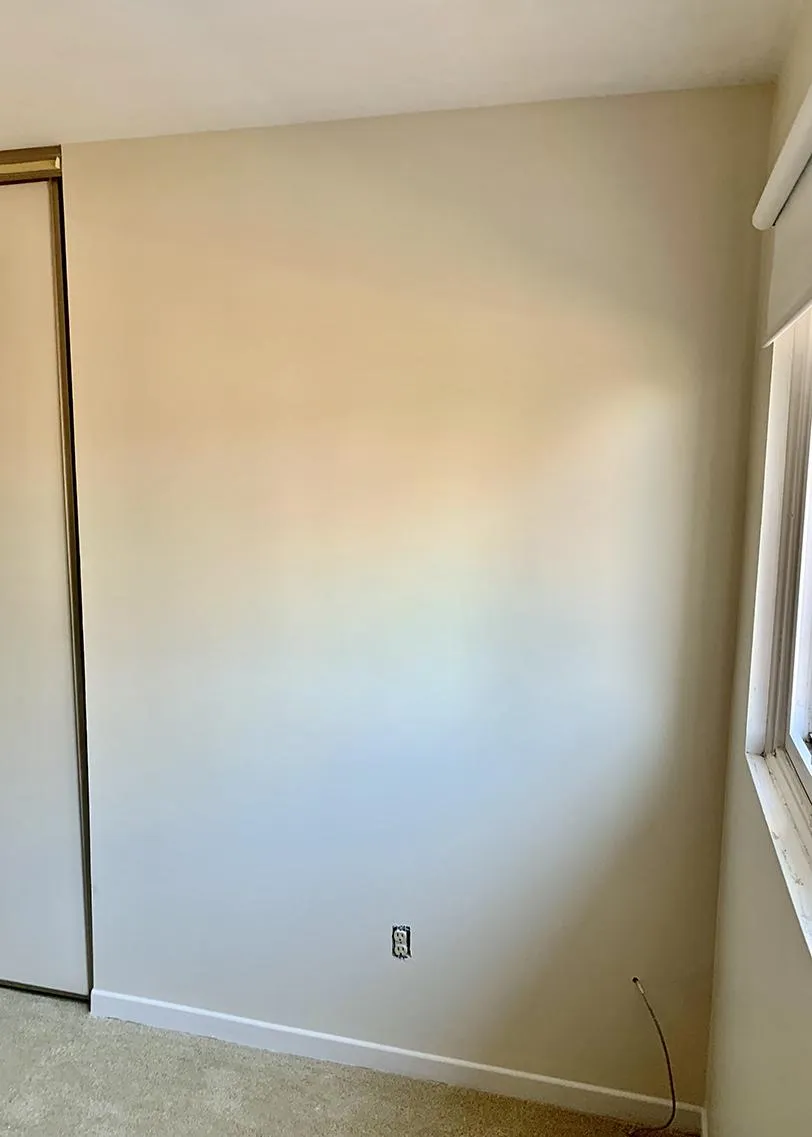 interior painted wall smooth finish