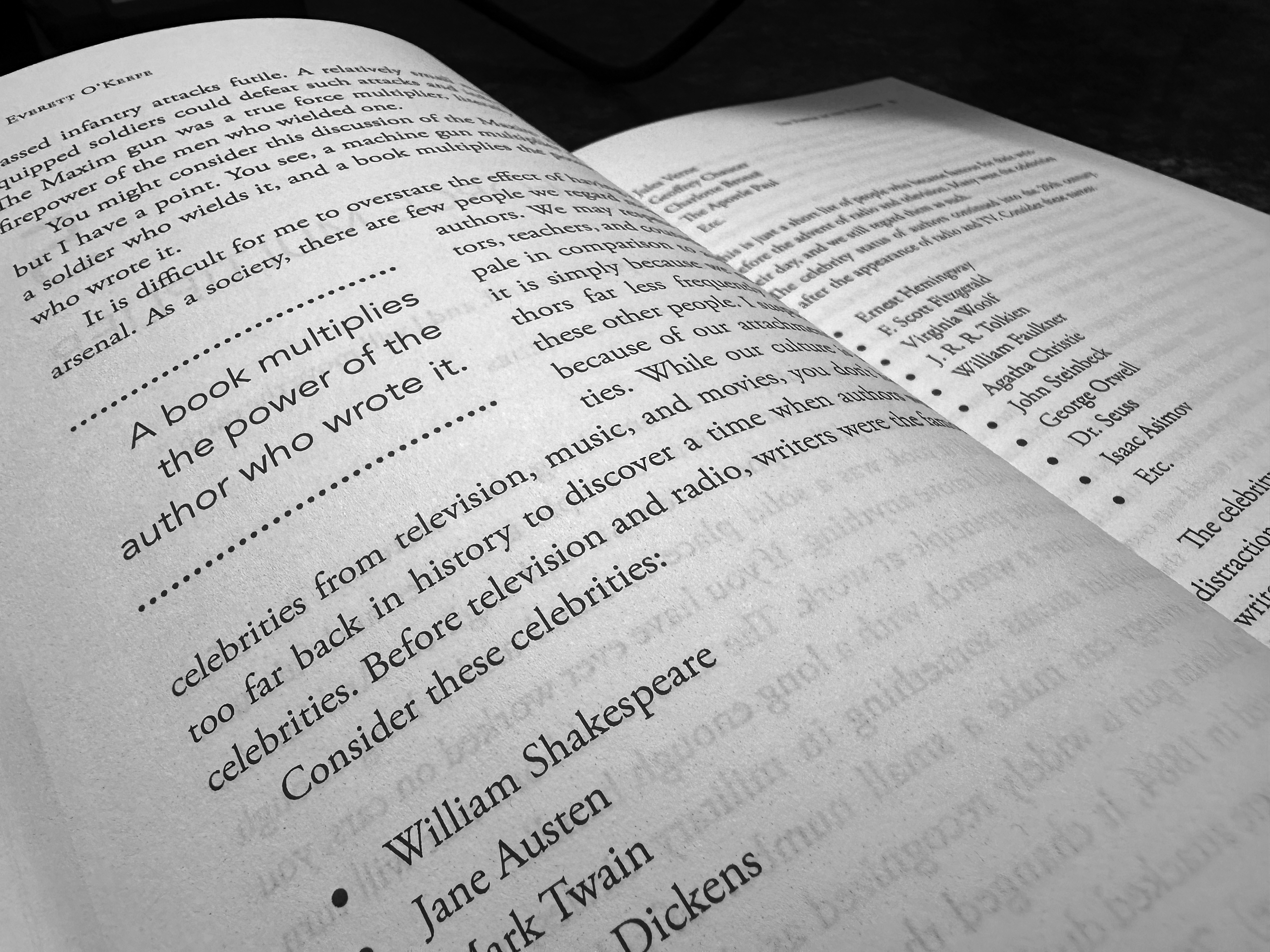 call out from the power of the published