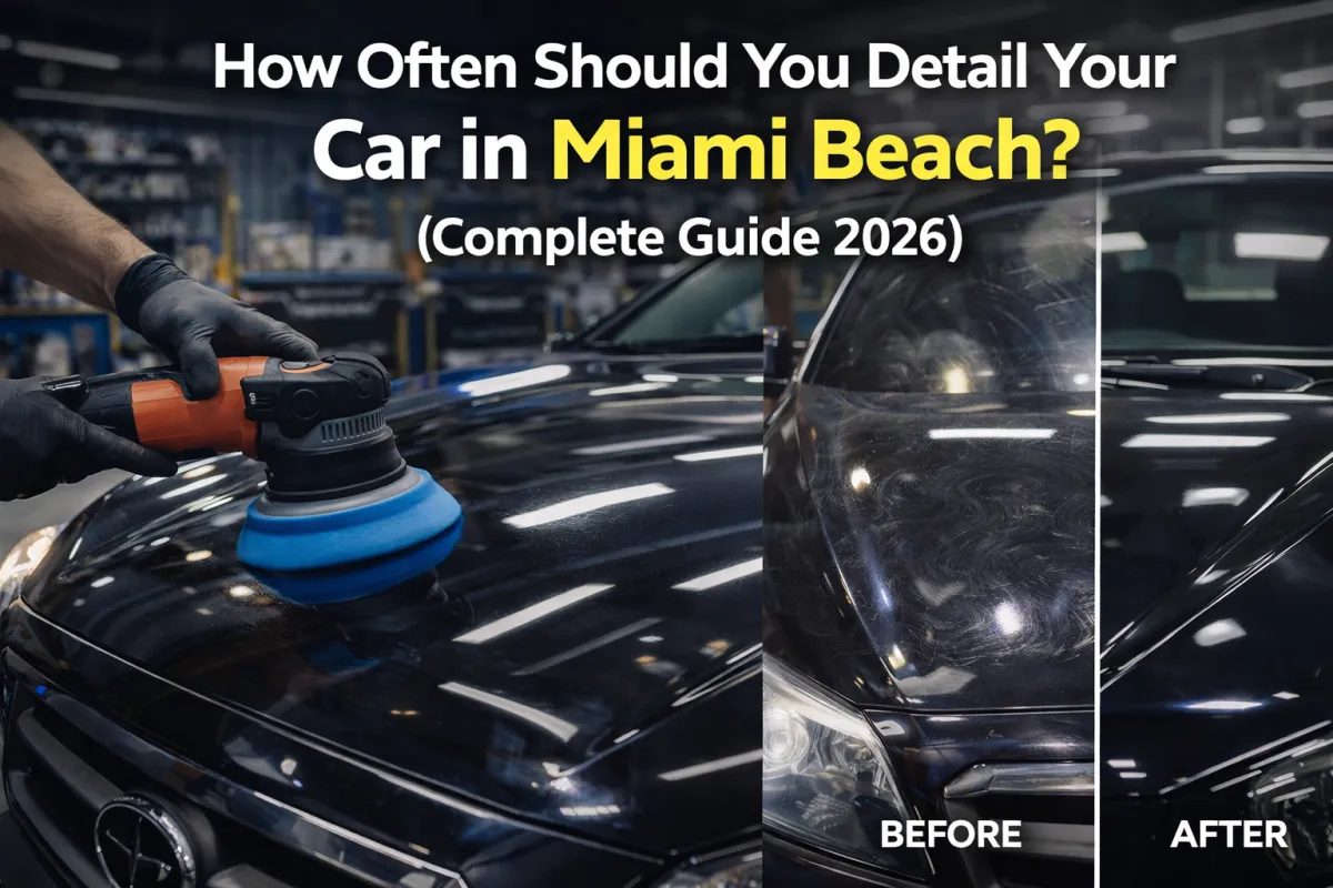 how often should you detail your car miami beach before and after car detailing paint correction polishing auto detailing guide