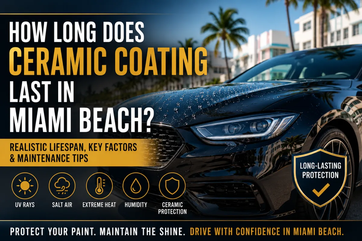 How Long Does Ceramic Coating Last in Miami Beach?