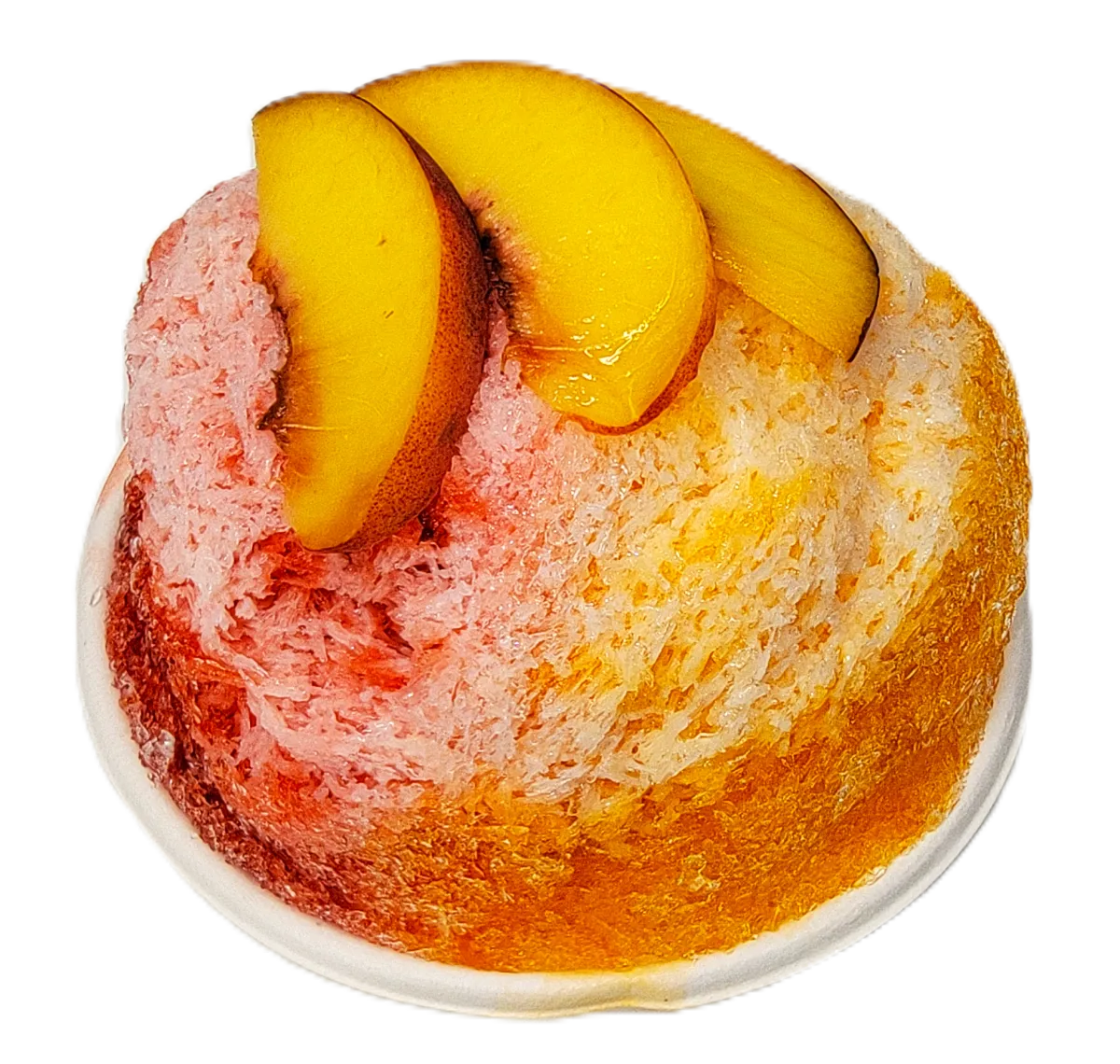 Shaka Sno Sunset on the Peach Shave Ice
