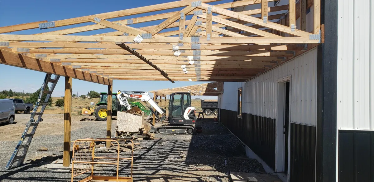 Carport add on custom shop