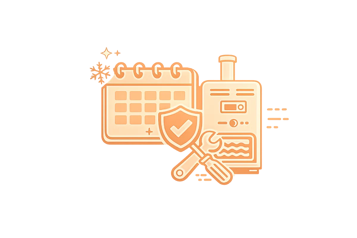 Seasonal heating maintenance icon