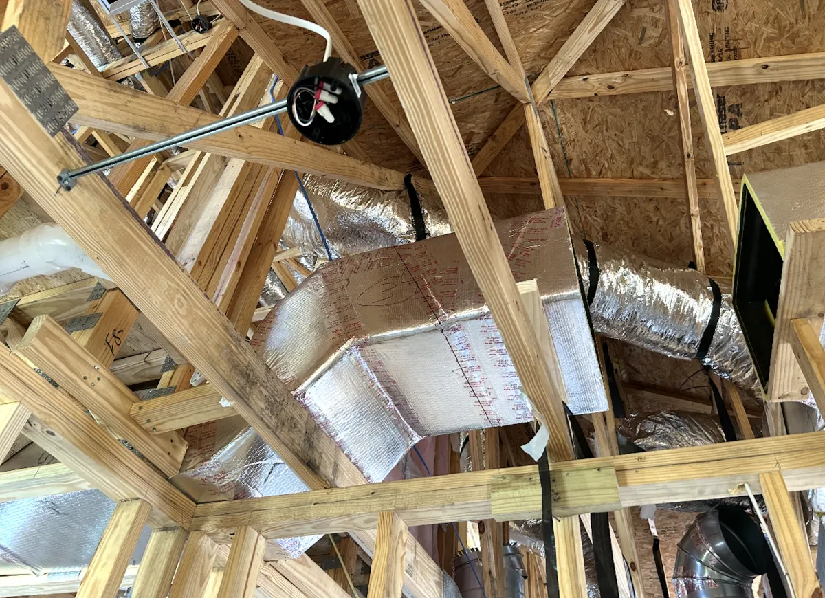 Professional ductwork installation by Advantage HVAC, Plumbing, and Electrical