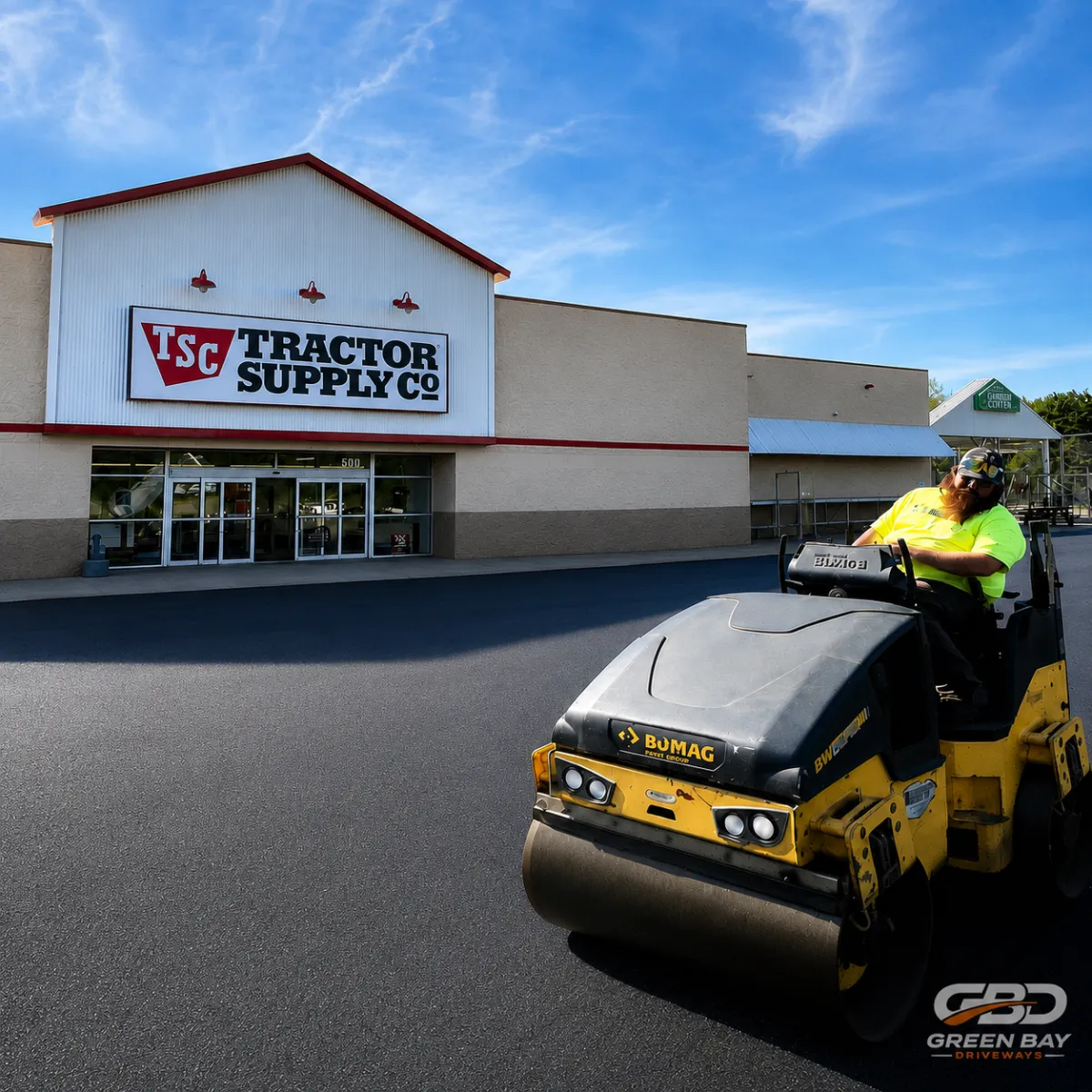 Commercial parking lot paving in Green Bay Wisconsin