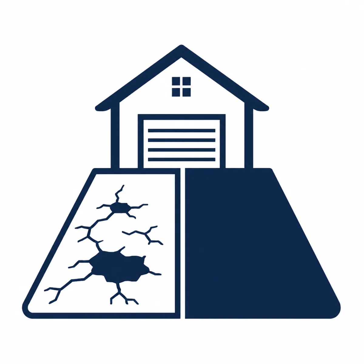 Driveway repair vs replacement guidance for cracked or damaged driveways