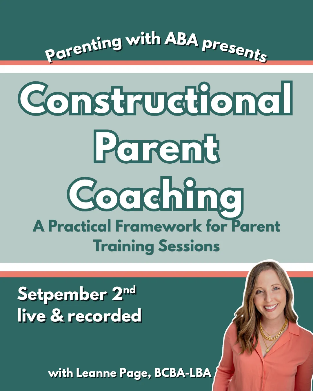 Live BCBA CEU event on executive functioning and parent training strategies