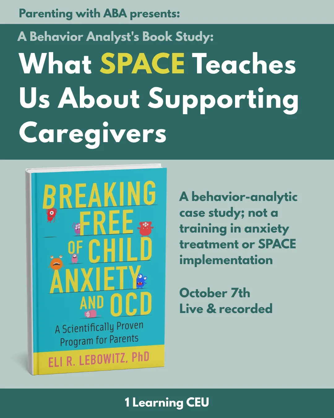 Live BCBA CEU event on executive functioning and parent training strategies
