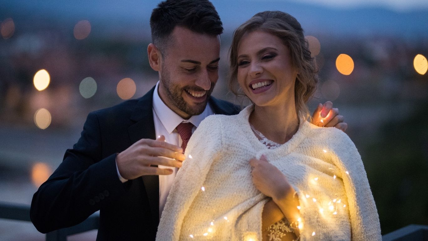 Happy Couple on their Wedding