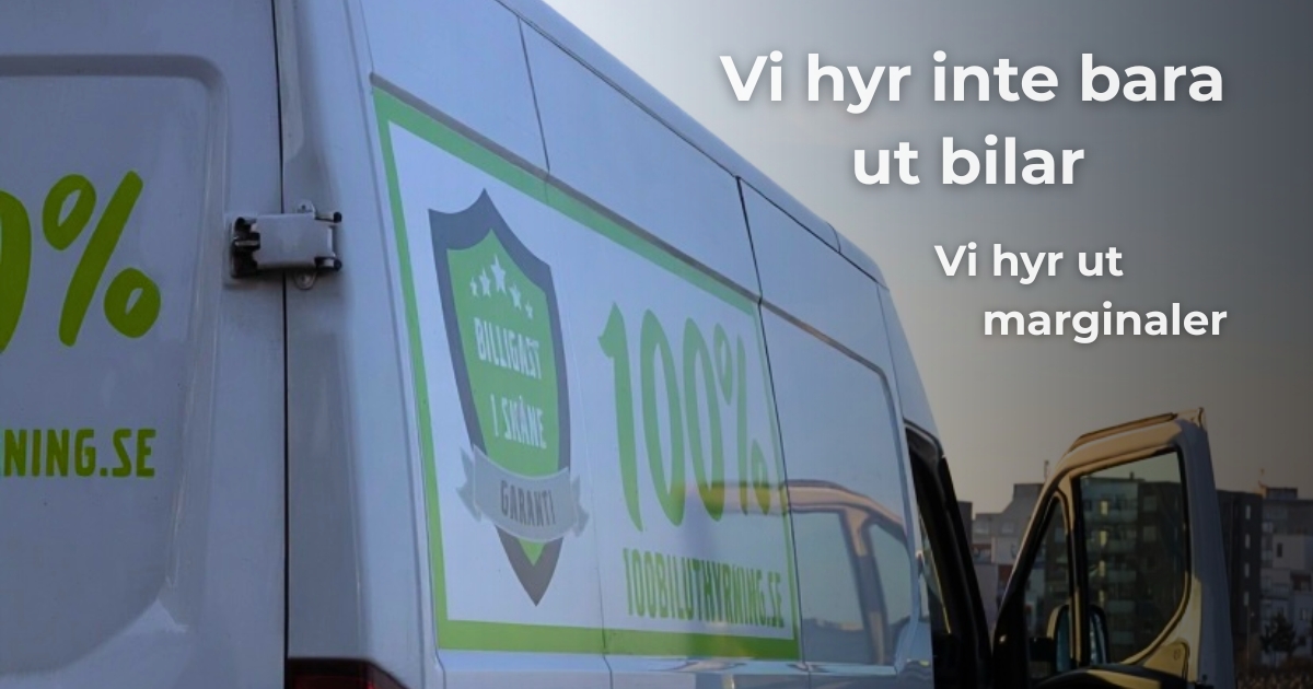 Vi hyr inte bara ut bilar, vi hyr ut marginaler