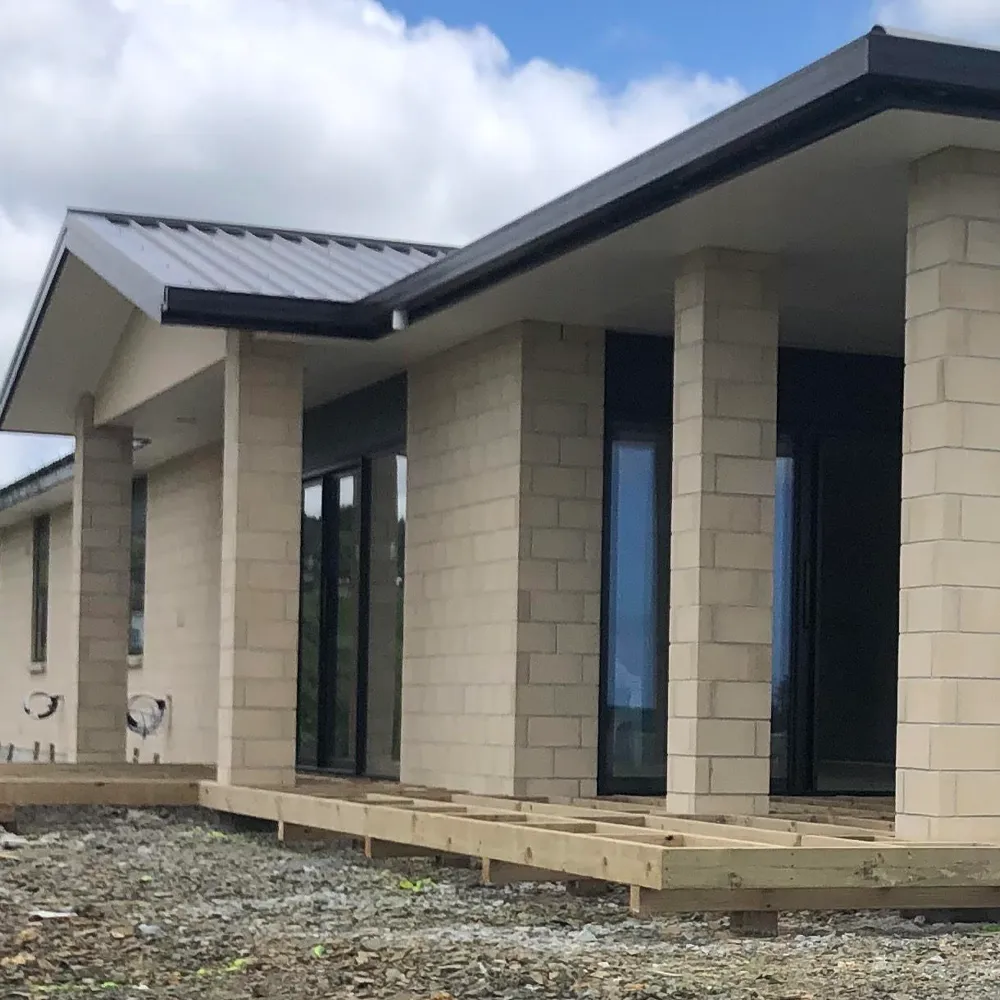 Framed timber structure of a new home