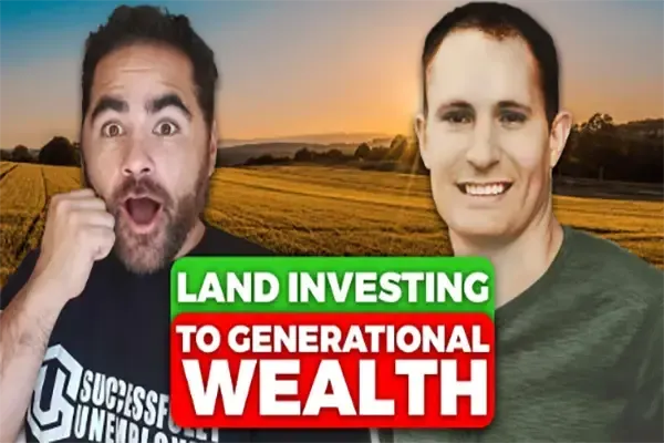 Travis King and another entrepreneur discussing how land investing can create long-term generational wealth through real estate investing and land flipping