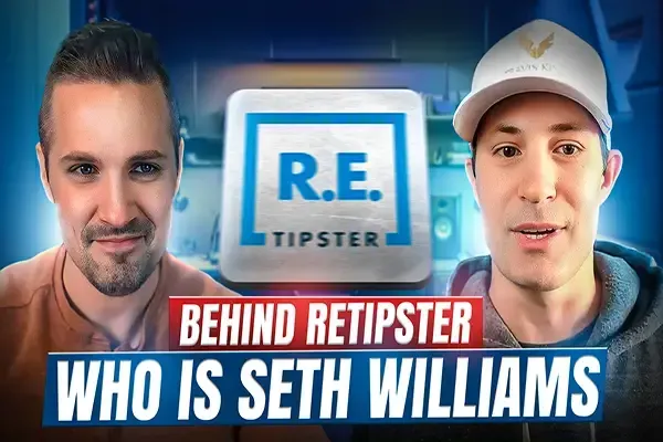 Podcast episode featuring Travis King and Seth Williams discussing the story behind RETIPSTER, entrepreneurship, and land investing strategies