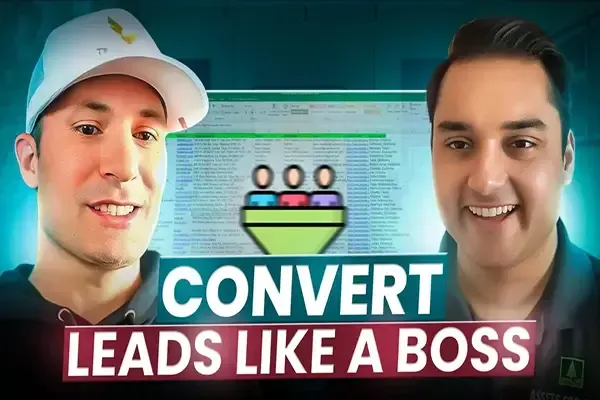 Podcast episode featuring Travis King and Ajay Sharma discussing lead conversion systems, sales processes, and scaling a land investing business