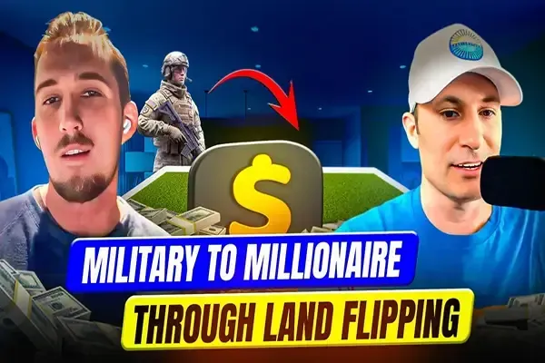 Podcast episode featuring Travis King and Dustin Heiner discussing passive income, financial freedom, and building wealth through land investing